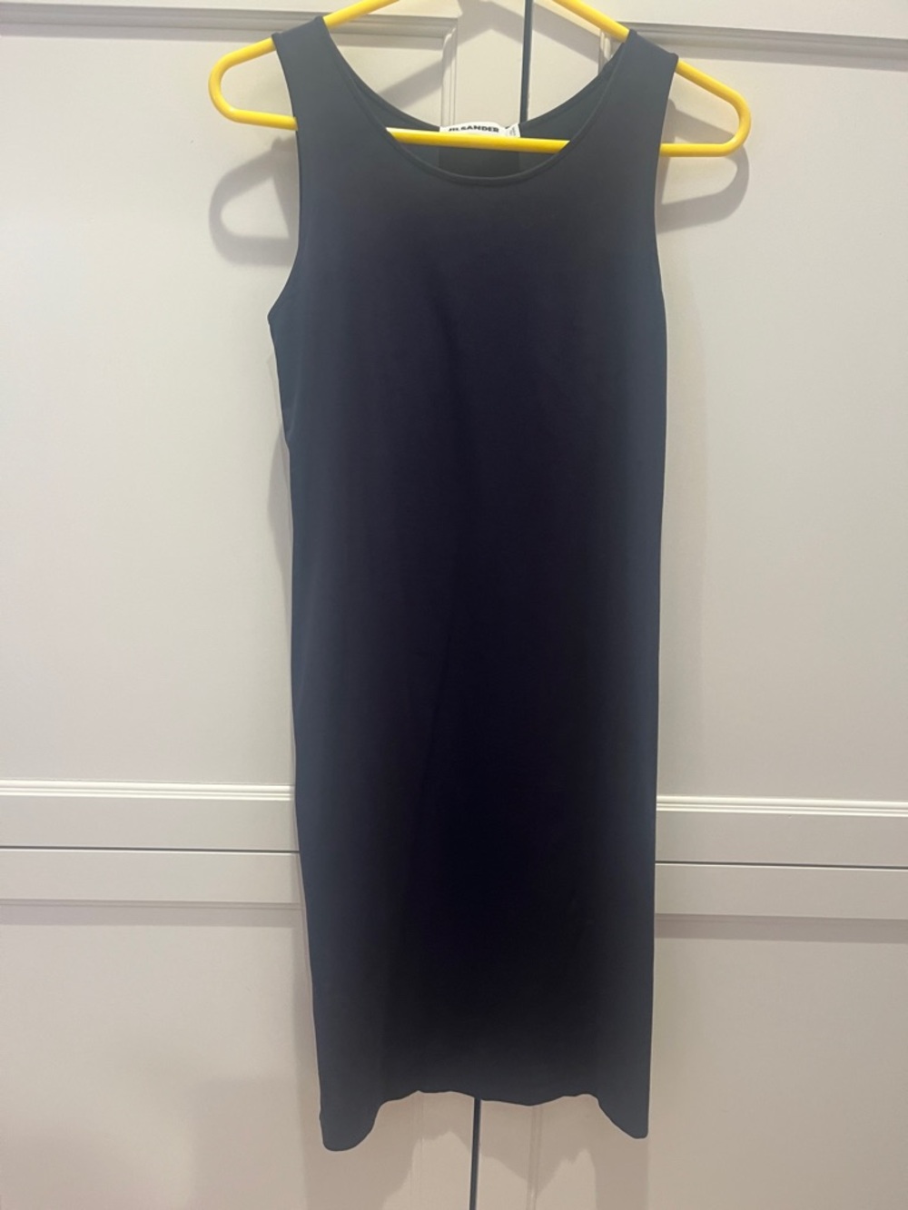 Jil Sander dark blue Sleeveless Midi Dress